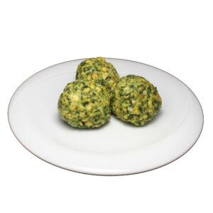 Hausgemachte Spinatknödel